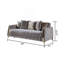 Canapé-lit de style moderne Lust en bois taupe-1747670202