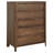Verona Walnut 5-drawer Chest