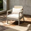 Fauteuil club d'extérieur en bois d'acacia-129028105