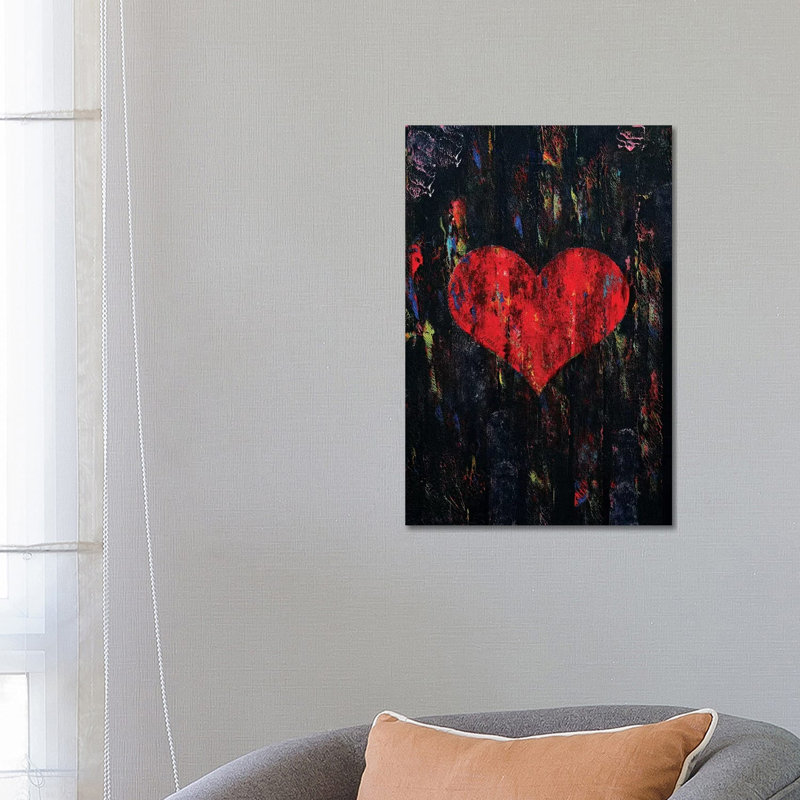 Red Heart by Michael Creese - Wrapped Canvas Gallery-Wrapped Canvas Giclée, 66.04 cm H x 45.72 cm W x 3.175 cm D