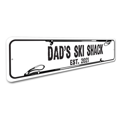 Ski Shack Aluminum Sign