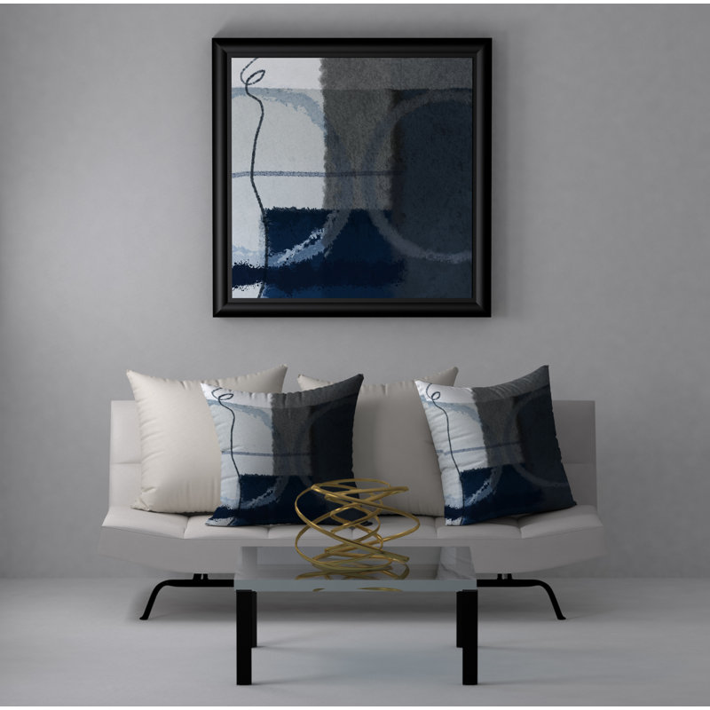 Reversible Throw Pillow, 24" H x 24" W
