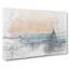 Edinburgh Skyline in Scotland in Abstract - Wrapped Canvas-55314281