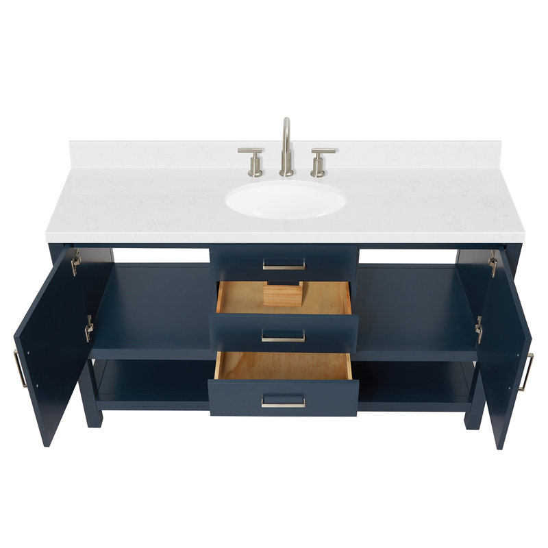 Bayhill 60.25'' W Single Vanity, Midnight Blue