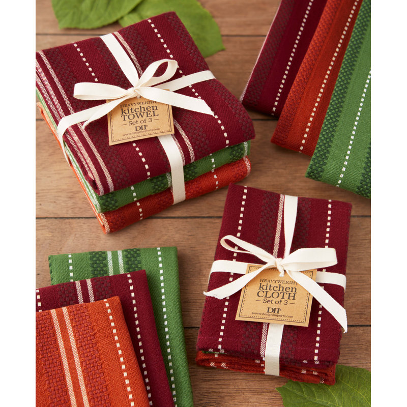 Heavyweight Essentials Dishcloth Set/3, Orchard