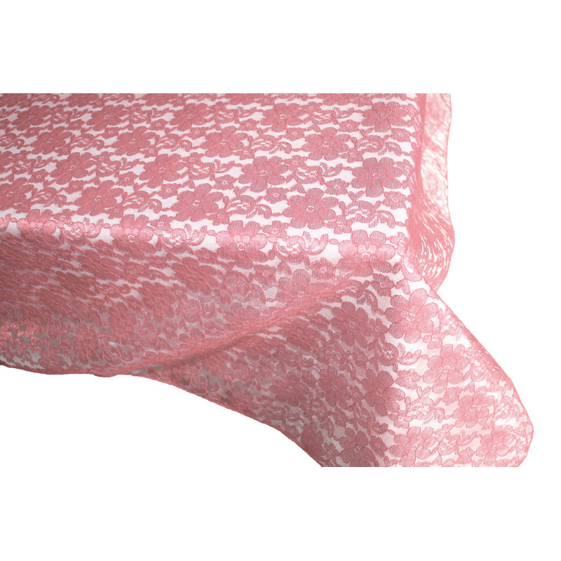 Superposition de dentelle florale, 48 po x 48 po, Mauve