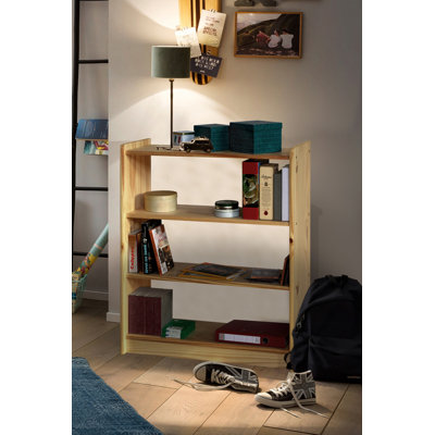 Hallowell 80cm W Solid Wood Standard Bookcase