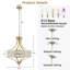 Lustre en cristal 5 lumières K9-1377579609