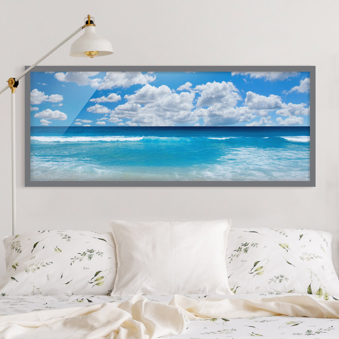 Bild mit Rahmen - Touch of Paradise - Panorama-Landschaft - A