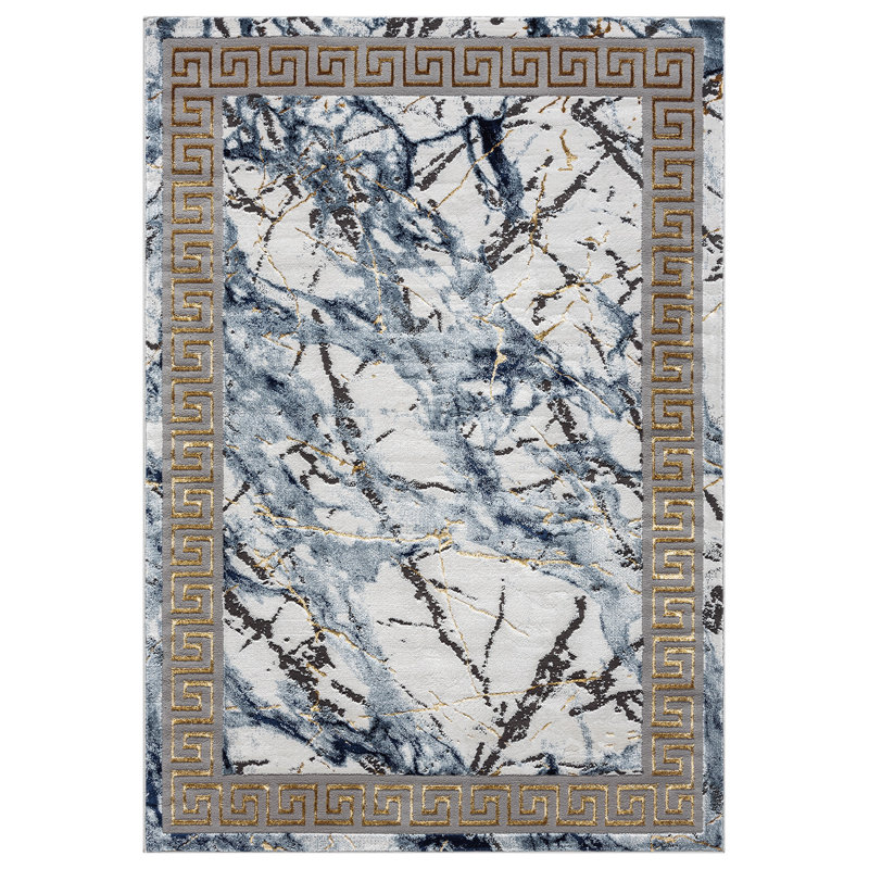 Abstract Flow Tabernash Rug Contemporary Modern Carpet For Living Room, Rectangle 5'3" x 7'7"