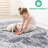 Stylish Cream/Blue Medallion Area Rug, Non-Shedding And Stain , For Bedroom Use, 0.28" Pile Non-Shedding, Living Room Dining Home Office Settings,-1989947255