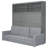 Gray Queen Bed With - Versatile Sleeping Option , Maximize Living Quarters