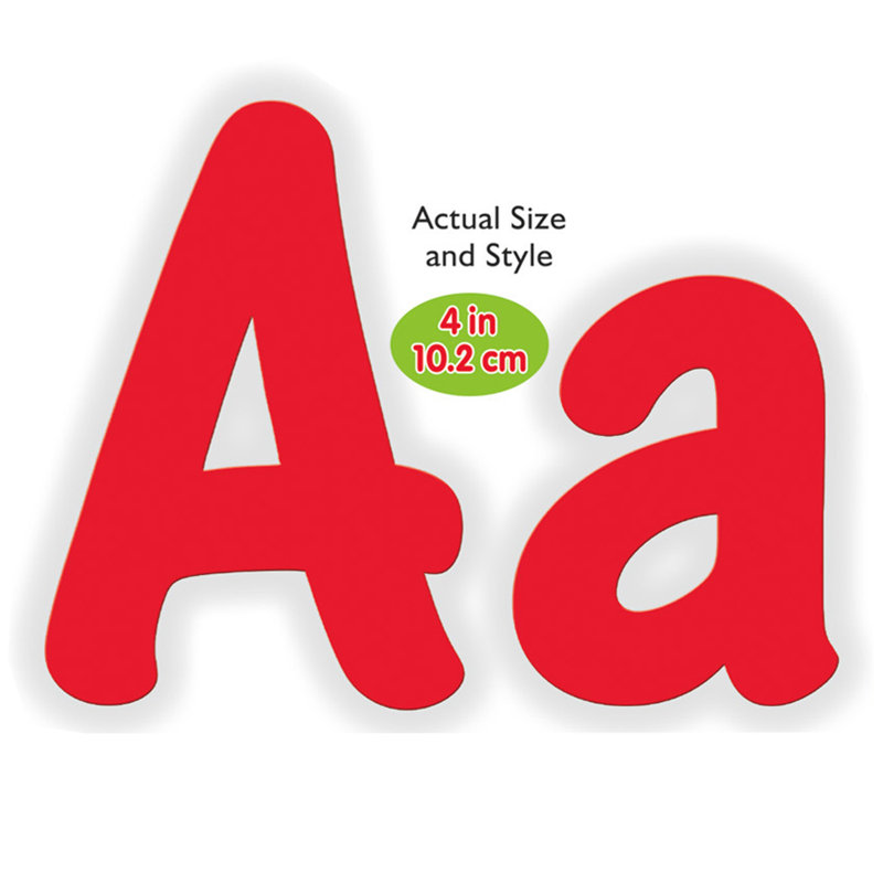 Lettres auto-adhésives, Rouge