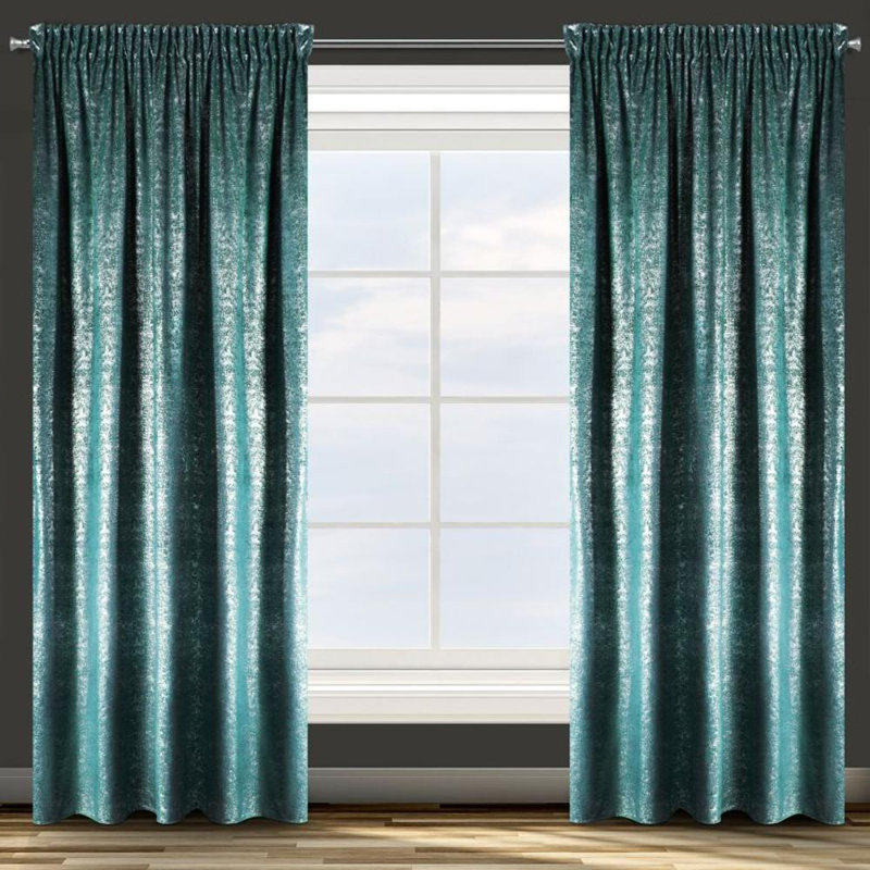 Blackout Curtain Single Panel, Turquoise