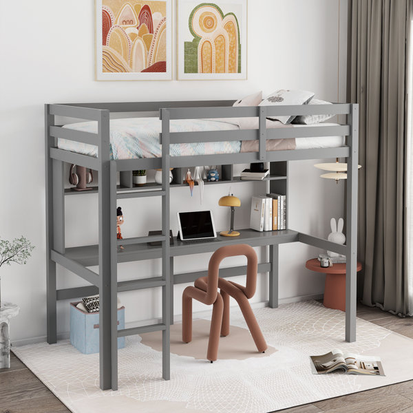 Harriet Bee Gerrett Kids Twin Loft Bed | Wayfair