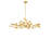 Lunaria 6 - Light Wrought Iron Dimmable Spider Chandelier-136117318