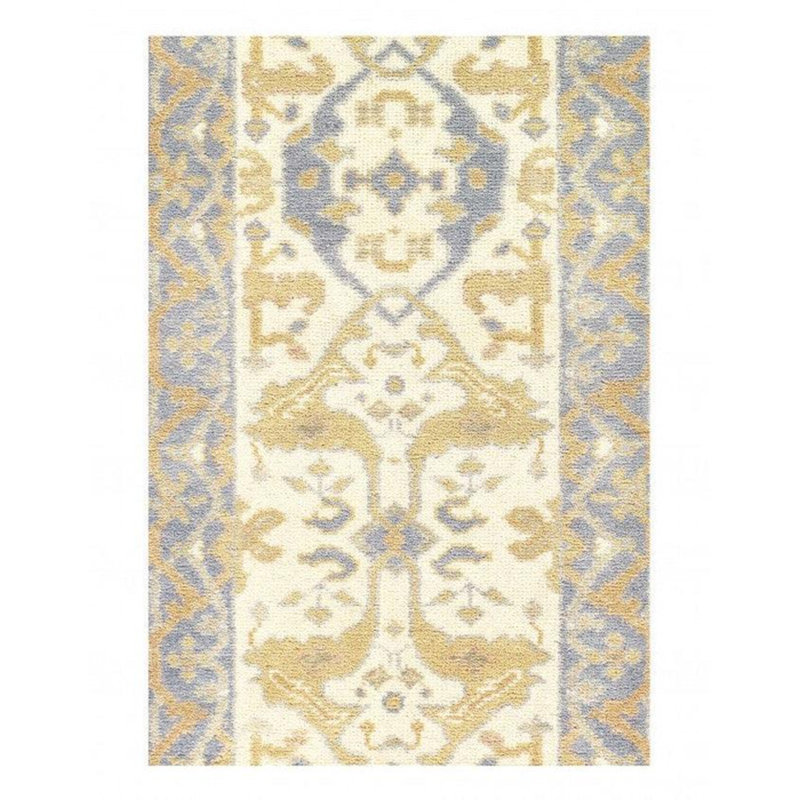 Wool Oriental Area Rug in Ivory