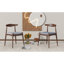 Ensemble de 2 chaises de salle à manger en bois d'hévéa avec dossier ergonomique et coussins de confort (même référence: 59296.00F)-326478781-326478778