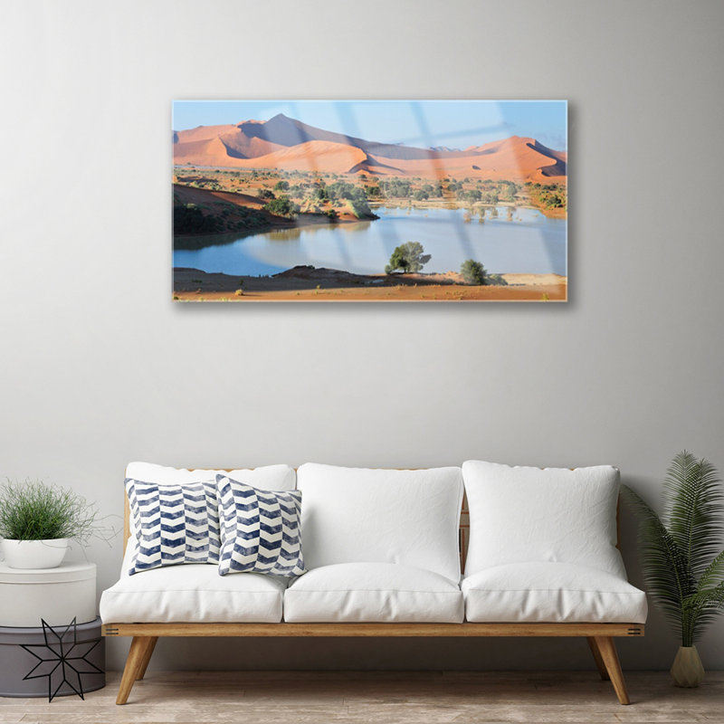 Landscape Bay Desert - Unframed Graphic Art on Glass