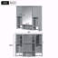 Armoire de rangement murale de salle de bain 35 "x 28" avec miroir-992551251