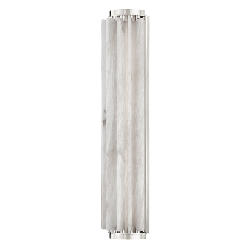 Hillside 1 Light Wall Sconce, Polished Nickel