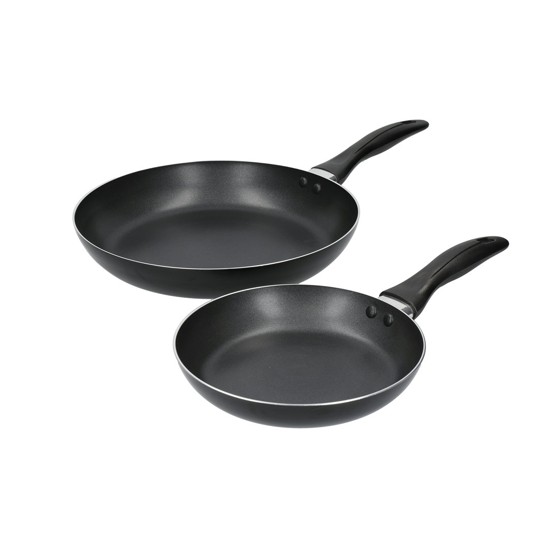 Kitchencraft Black Non-Stick Aluminium Frying Pans Set, 28Cm And 20Cm - Aluminium - Frying Pan - Image 2