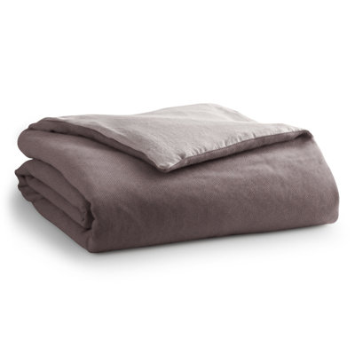 Cotton Duvet Cover Twin- Oxblood