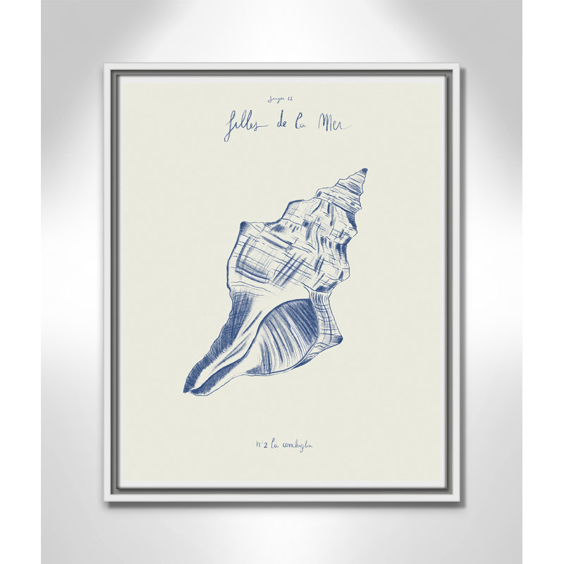 «Filles de la mer II» par Mora, H 21,5 po x l 17,5 po, Flotteur blanc