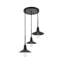 Luminaire suspendu conique 3 lumières grappe Dellwood-457080125