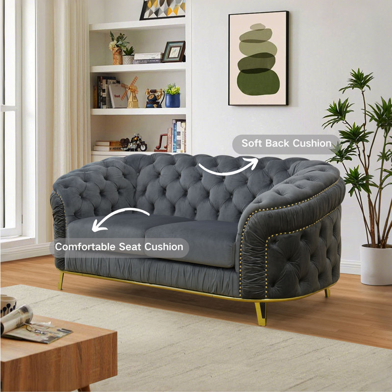 Causeuse modulaire en flanelle blanche, Microfibre/microsuède gris