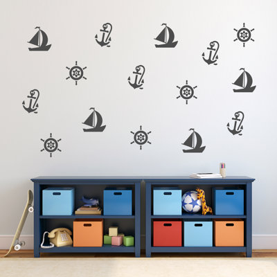 Décalcomanie murale nautique