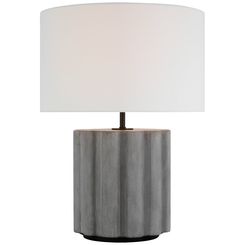 Scioto Table Lamp, Oyster Stained Concrete