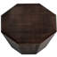 Table basse 31,5 "octogonale en bois d'hévéa noyer noir et table fonctionnelle-788636219