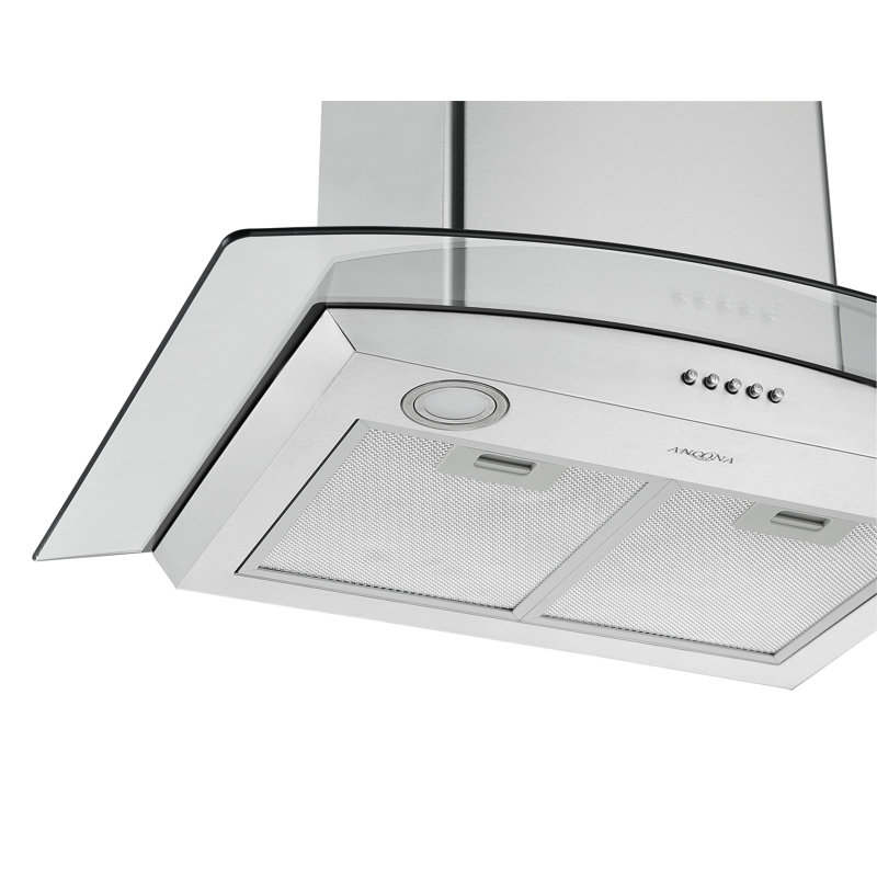 Hotte de cuisine murale convertible 30 pouces 280 cfm en acier inoxydable