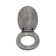 Croydex Soft Close Wooden Toilet Seat - Quick Release for Easy Cleaning and Adjustable Hinges with Top and Bottom Fixings, Antibacterial Seat Surface