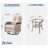 Three-Piece Outdoor Swivel Chair Set-1847364721