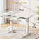 Height Adjustable Standing Computer Desk With Drawer For Home Office