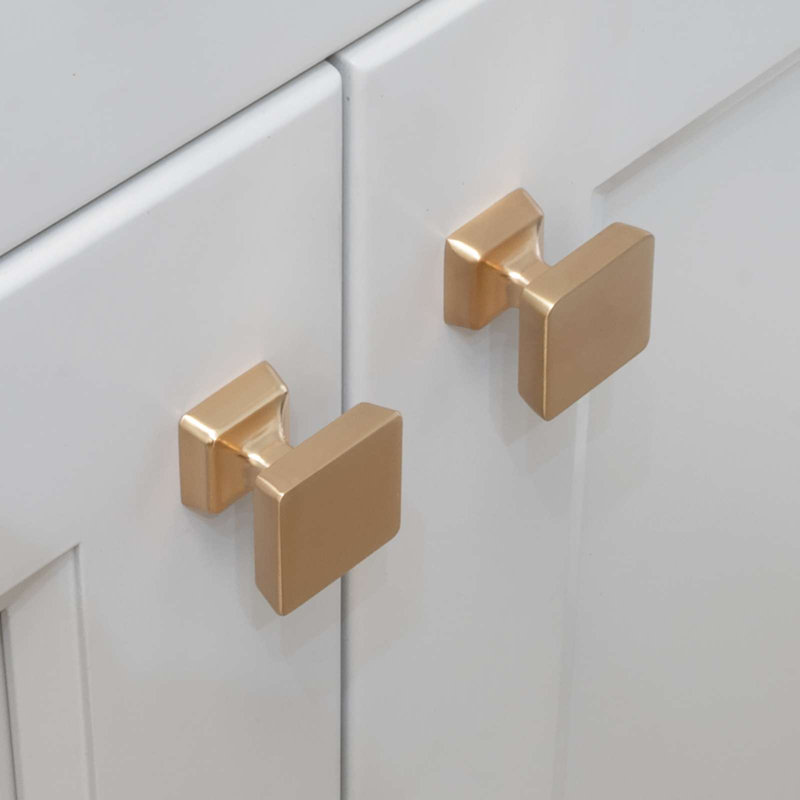 Modket 1 5/8" Solid Bar Knob, Brushed Champagne Bronze