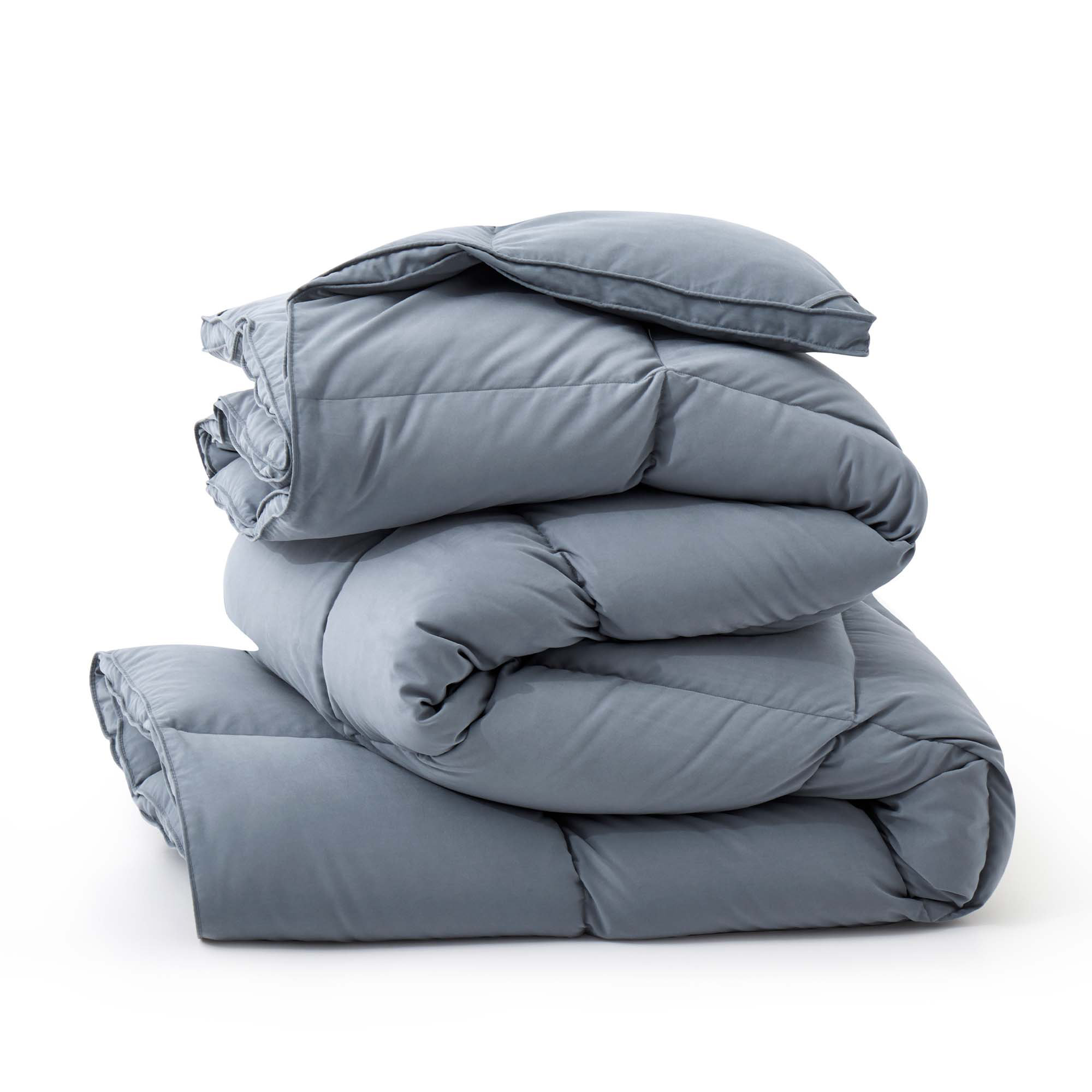 600 Fill Power All Season Down Comforter/Duvet Insert, Dark Gray, Twin Down Comforter