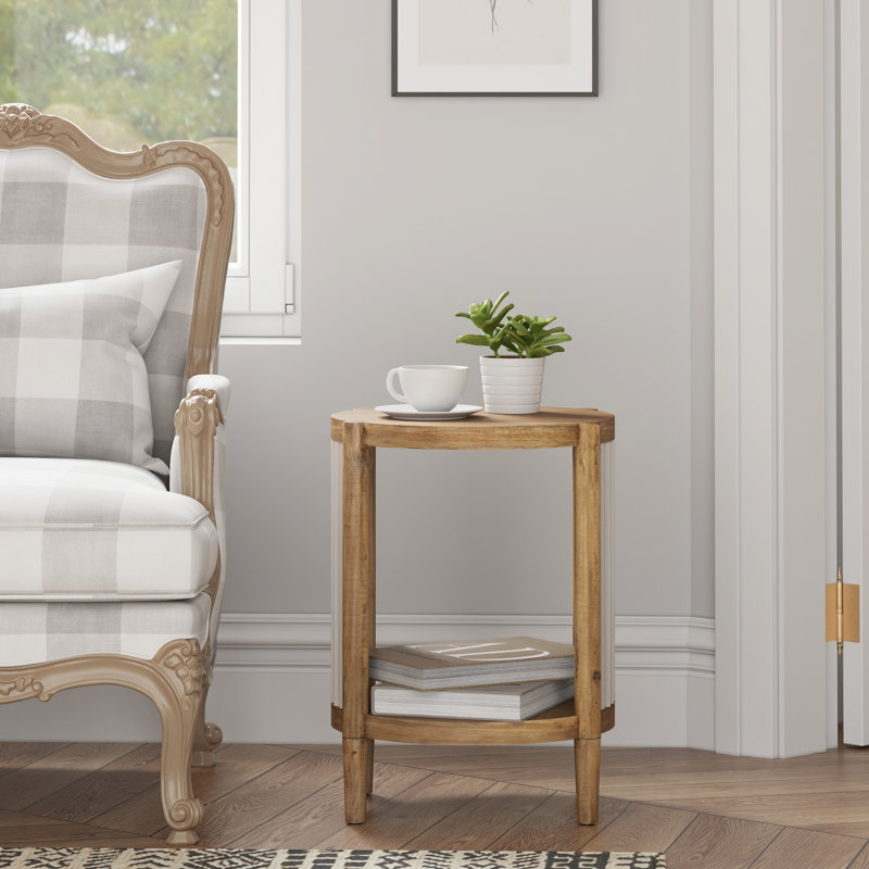 Modern Farmhouse Round End Table