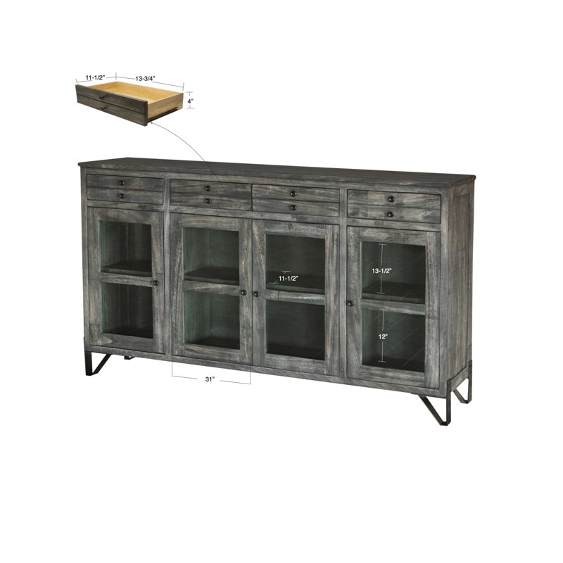 68'' Solid Wood Console Table