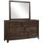 Miroir brun antique