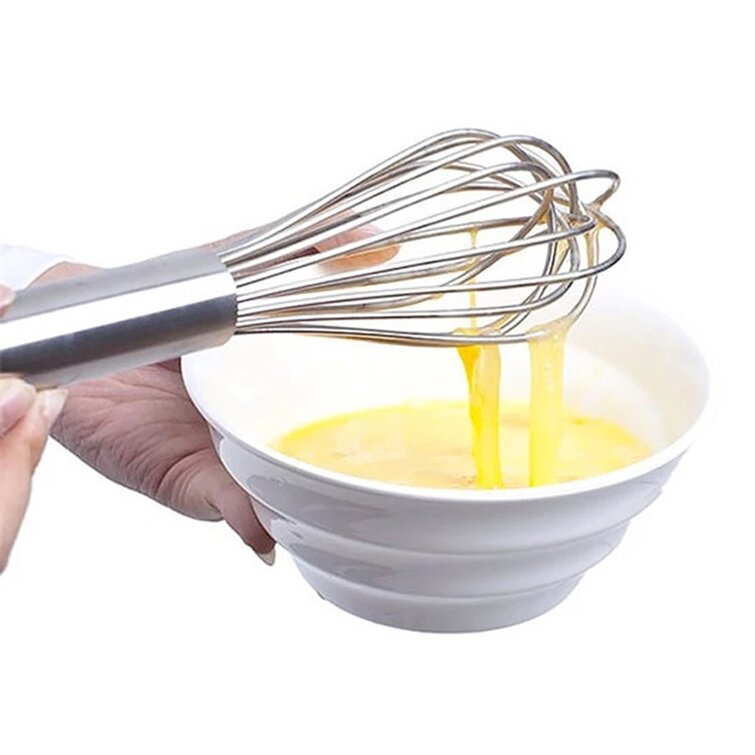 200 pcs Stainless Steel Egg Beater Hand Whisk Mixer Balloon Wire Whisk for  Blending Whisking Beating Stirring Kitchen Tools