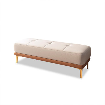 Creamy-white Upholstered Bench