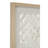 2 Piece Cream Shell Handmade Overlapping Shells Geometric Shadow Box with Canvas Backing Set