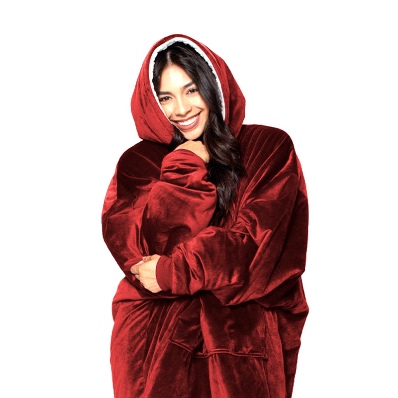 Plain Weave / Muslin Throw Blanket, Red