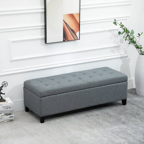 Winston Porter Bagot Upholstered Storage Ottoman & Reviews | Wayfair