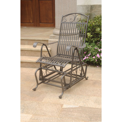 Nocona Iron Single Patio Glider Chair