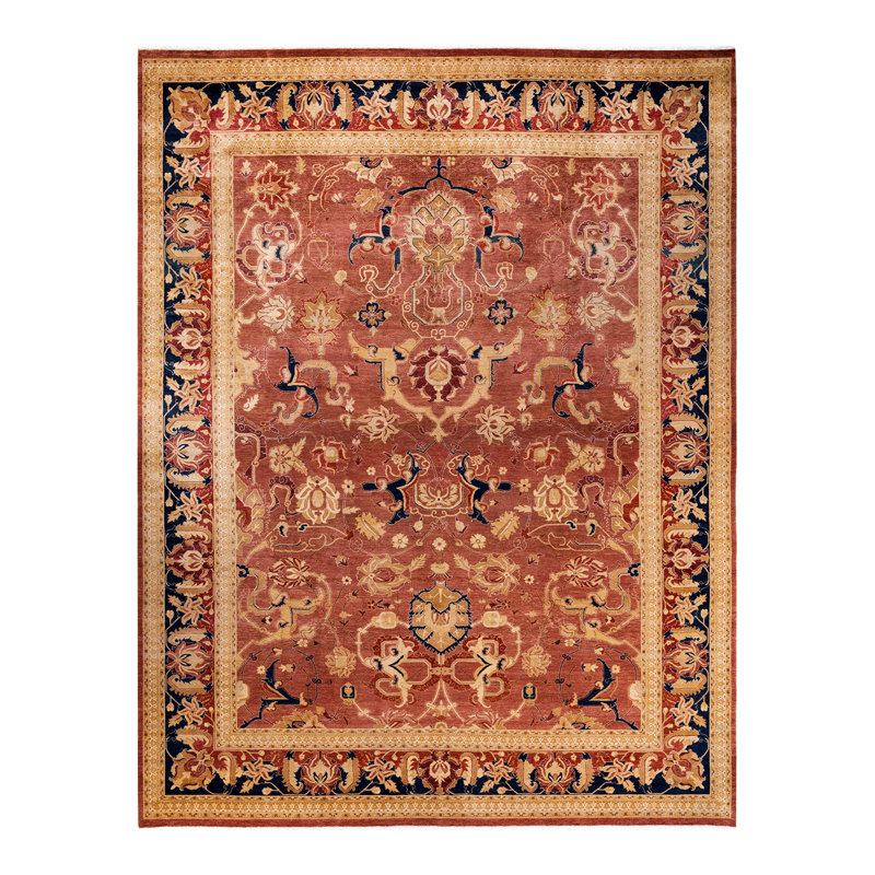 Classic One-of-a-Kind 9'2" X 11'10" Hand Knotted Area Rug