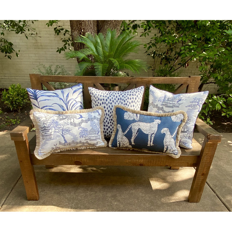 Sallie Duncan Designs Lumbar Indoor/Outdoor Pillow Cover & Insert